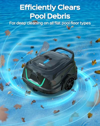 Cordless Robotic Pool Cleaner with Enhanced Features