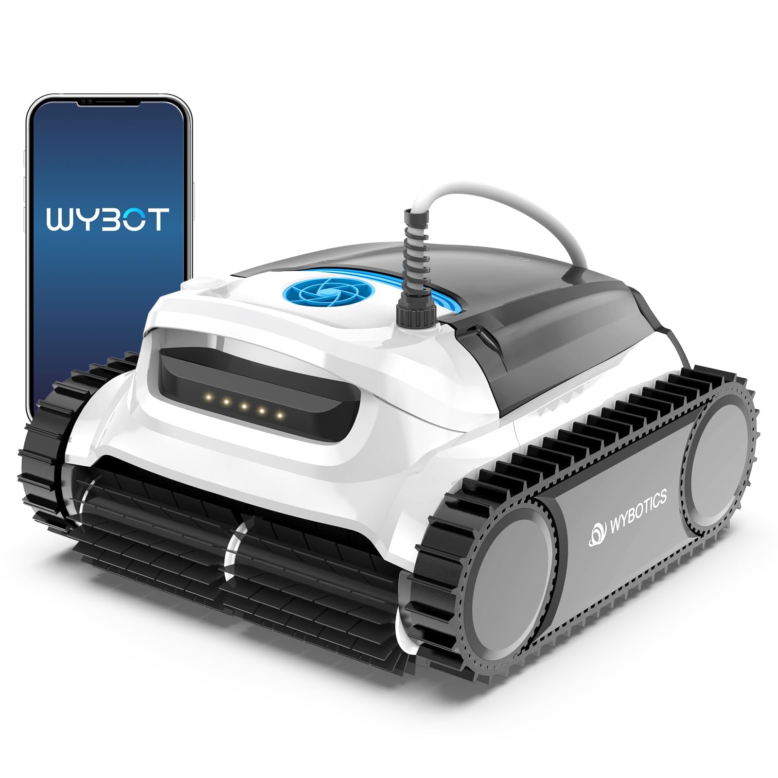Smart Robotic Pool Vacuum for Above/In-Ground Pools (Up to 60FT)