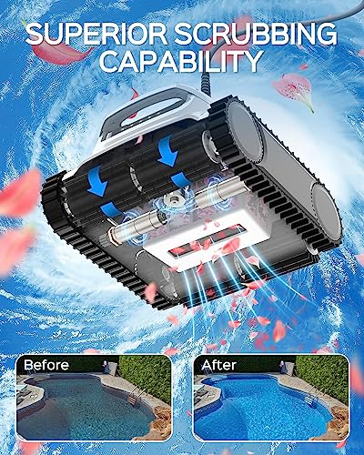 Automatic In-Ground Pool Cleaner with Wall Climbing & Remote Control