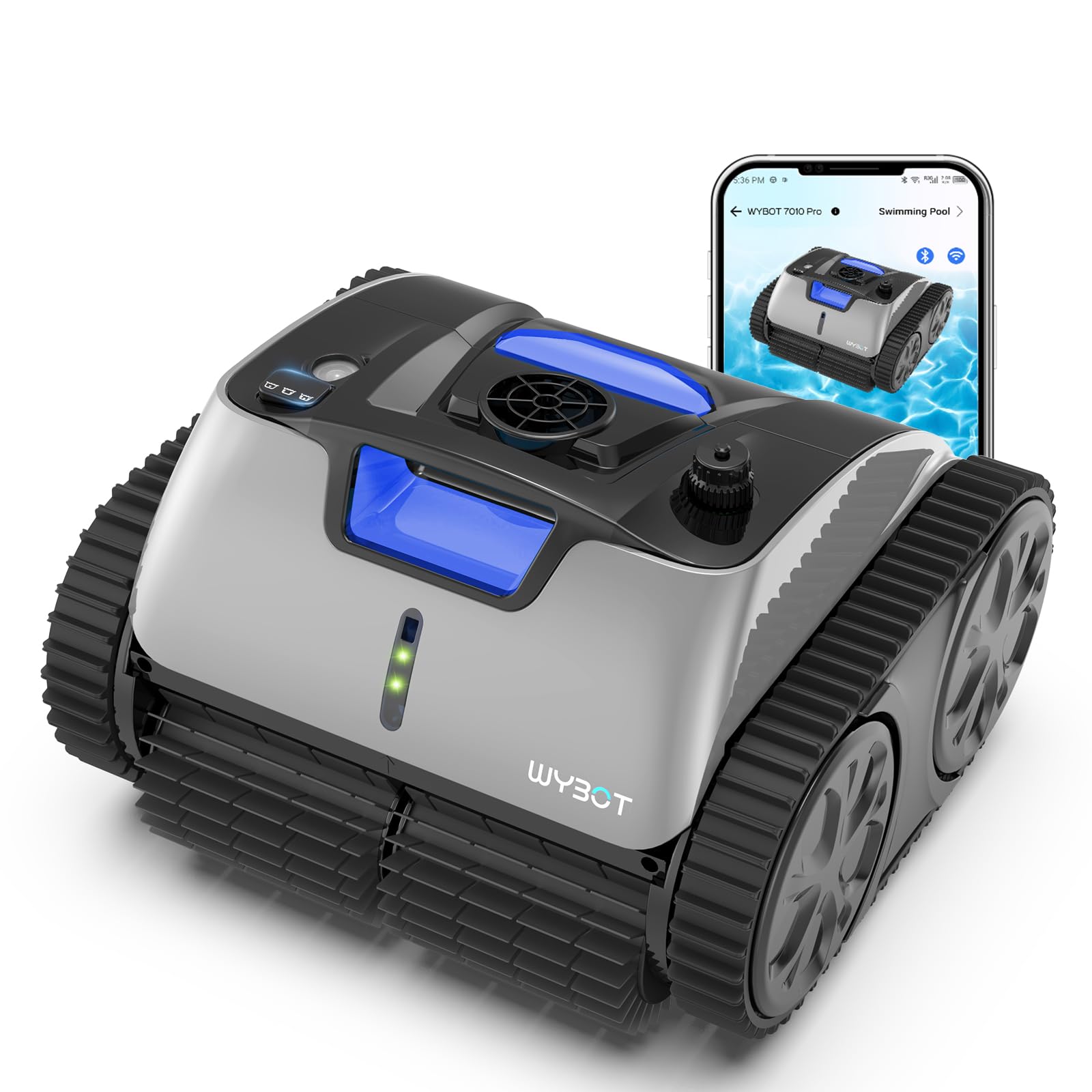 Smart Inground Pool Cleaner with App Control and Manual Mode Switching