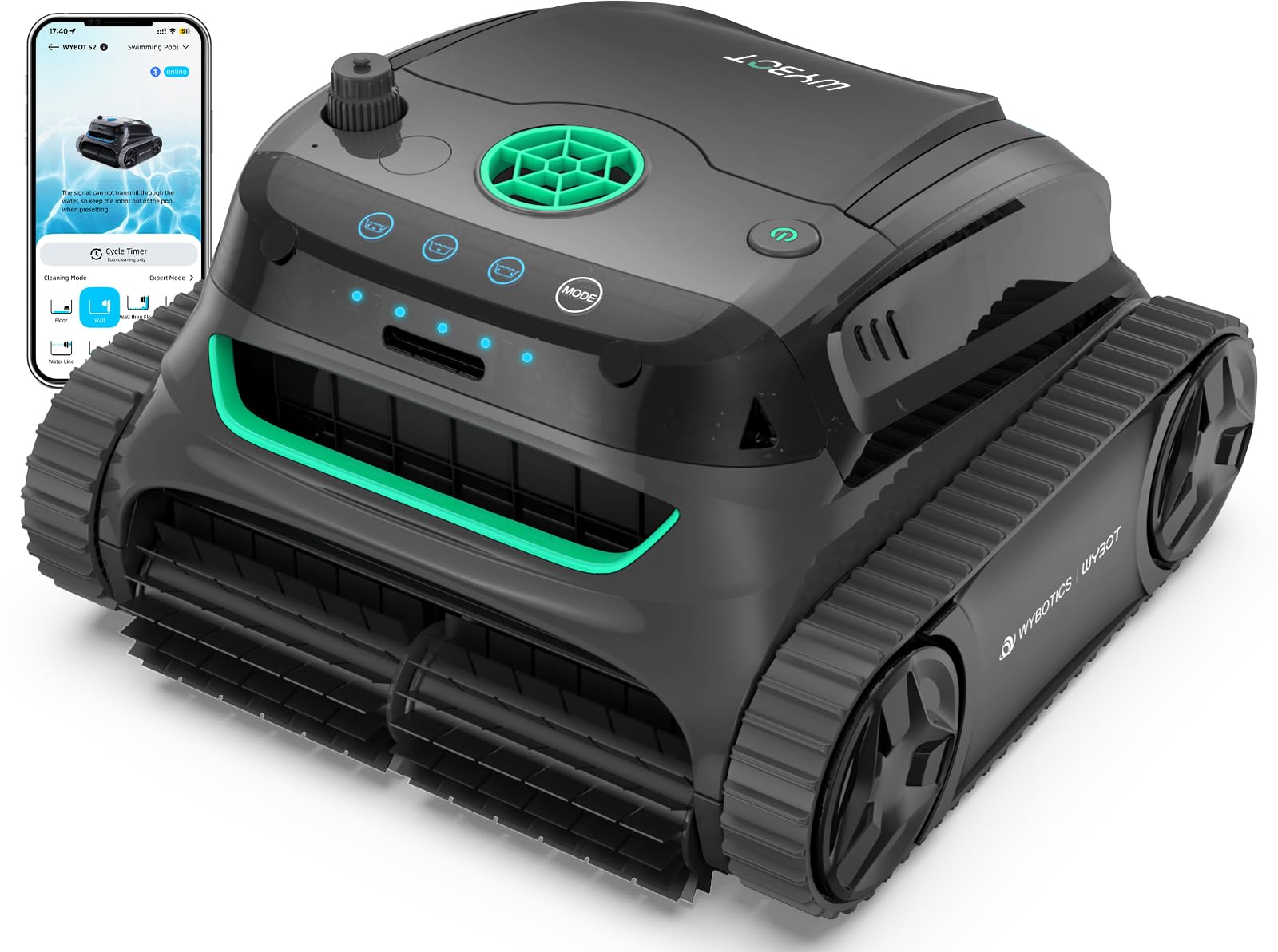 Wybot S2 Cordless Pool Vacuum for Inground Pools - 2024 Upgraded Version